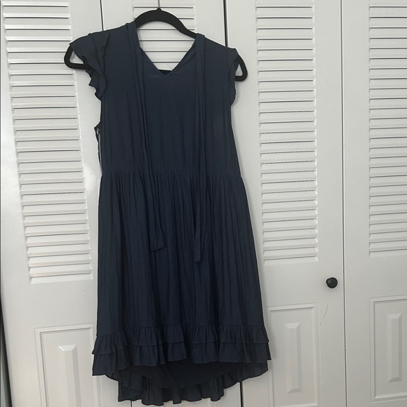 Chelsea28 Navy Ruffle Dress - Picture 5 of 5